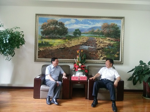 即墨市郑徳雁市长等会见高丽制钢 (中国) 刘涛董事长一行